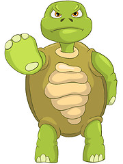 Image showing Funny Turtle. Stop.