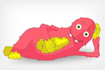 Image showing Funny Monster. Relaxation