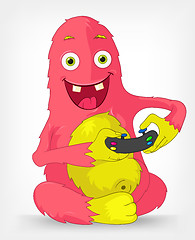 Image showing Funny Monster. Gamer.