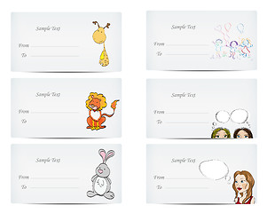 Image showing Personalized letter-cards Editable 