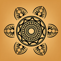 Image showing Maori / Polynesian Style tattoo 