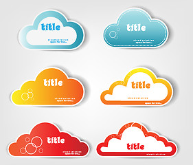 Image showing cloud stickers 