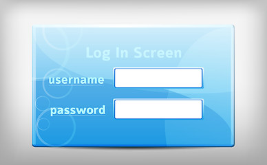 Image showing Log in Editable Window 