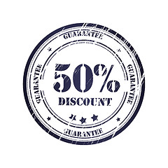 Image showing Discount 50% Grunge Stamp 