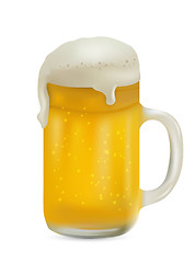 Image showing Realistic Pint of Beer