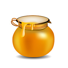 Image showing Honey Jar isolated on white 