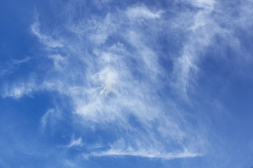 Image showing Abstract oblong clouds