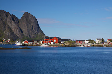 Image showing Fishing port in Reine