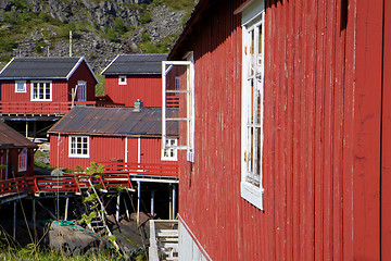 Image showing Rorbu huts