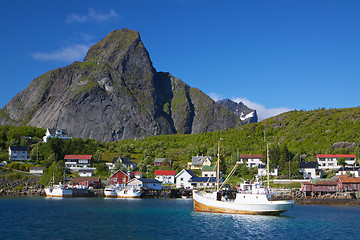 Image showing Fishing boats in Norway