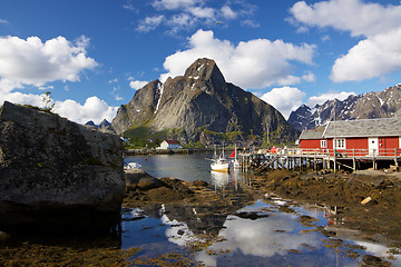 Image showing Picturesque fishing town