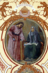 Image showing The Virgin Mary with St. John