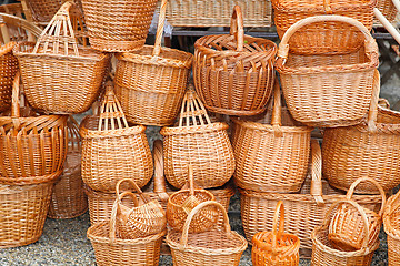 Image showing Wicker baskets