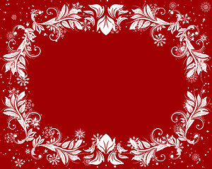 Image showing winter frame background