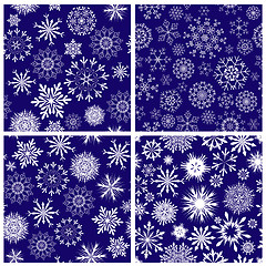 Image showing seamless snowflakes background