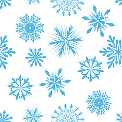 Image showing seamless snowflakes background