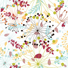 Image showing seamless floral pattern