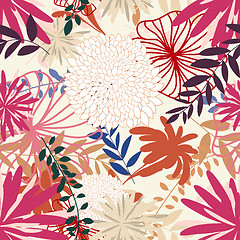 Image showing seamless floral pattern