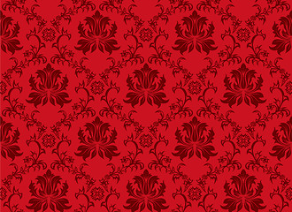 Image showing seamless damask pattern