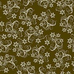 Image showing seamless floral pattern