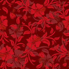 Image showing seamless floral pattern