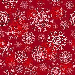 Image showing seamless snowflakes background