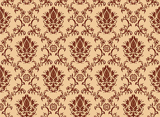 Image showing seamless damask pattern