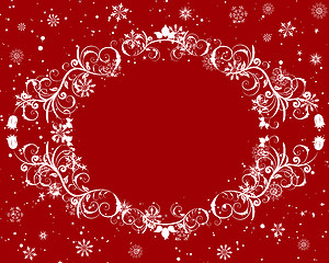 Image showing winter frame background