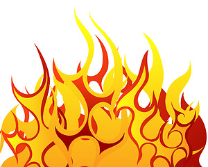 Image showing fire background