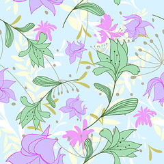 Image showing seamless floral pattern