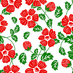 Image showing seamless floral pattern