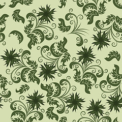 Image showing seamless floral pattern