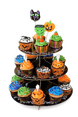 Image showing Halloween cupcakes