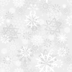 Image showing seamless snowflakes background