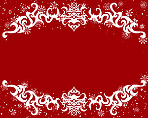 Image showing winter frame background