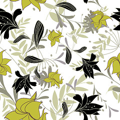 Image showing seamless floral pattern