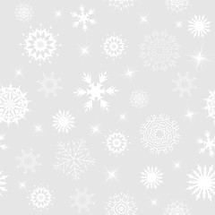 Image showing seamless snowflakes background