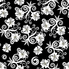 Image showing seamless floral pattern