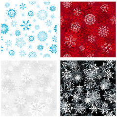 Image showing seamless snowflakes background