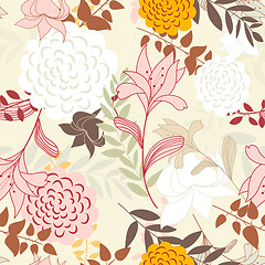 Image showing seamless floral pattern