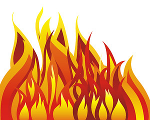 Image showing fire background