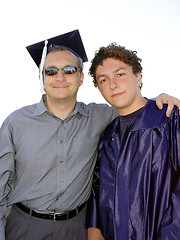 Image showing Dad and grad