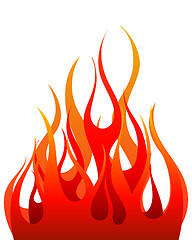 Image showing fire background