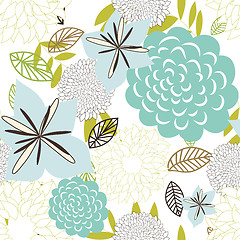 Image showing seamless floral pattern