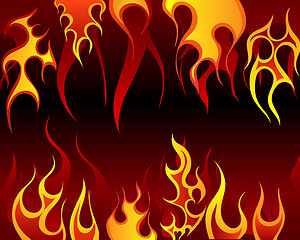 Image showing fire background