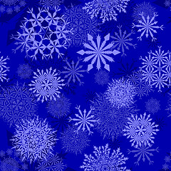 Image showing seamless snowflakes background