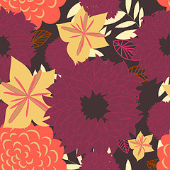 Image showing seamless floral pattern