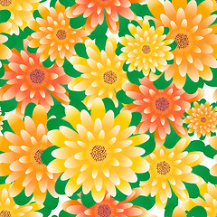 Image showing seamless floral pattern