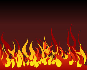 Image showing fire background