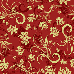 Image showing seamless floral pattern